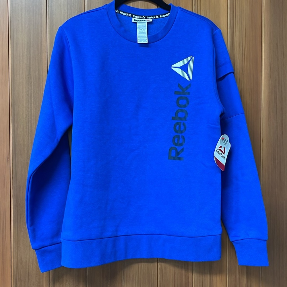 Reebok Boy’s Cobalt Blue Crewneck Sweatshirt XL (14/16) NWT